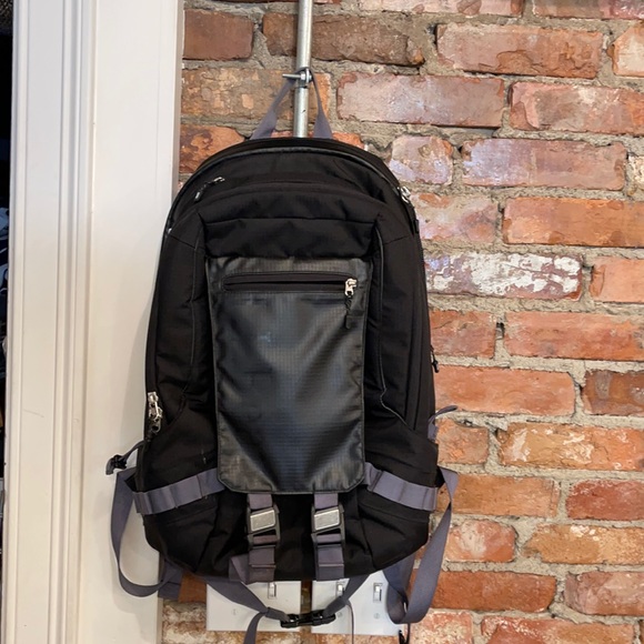 LLBean black backpack with soft section for laptop - Picture 1 of 15